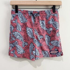 VINEYARD VINES Boys’ Printed Chappy Swim Trunk Beach Boat Coastal Size 7